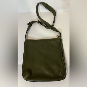 Vintage leather crossbody bag